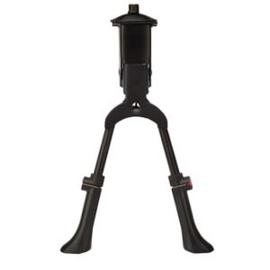 Pathtaker - Støtteben - Dobbelt - Justerbar - Velegnet til elcykel - Stål - Sort