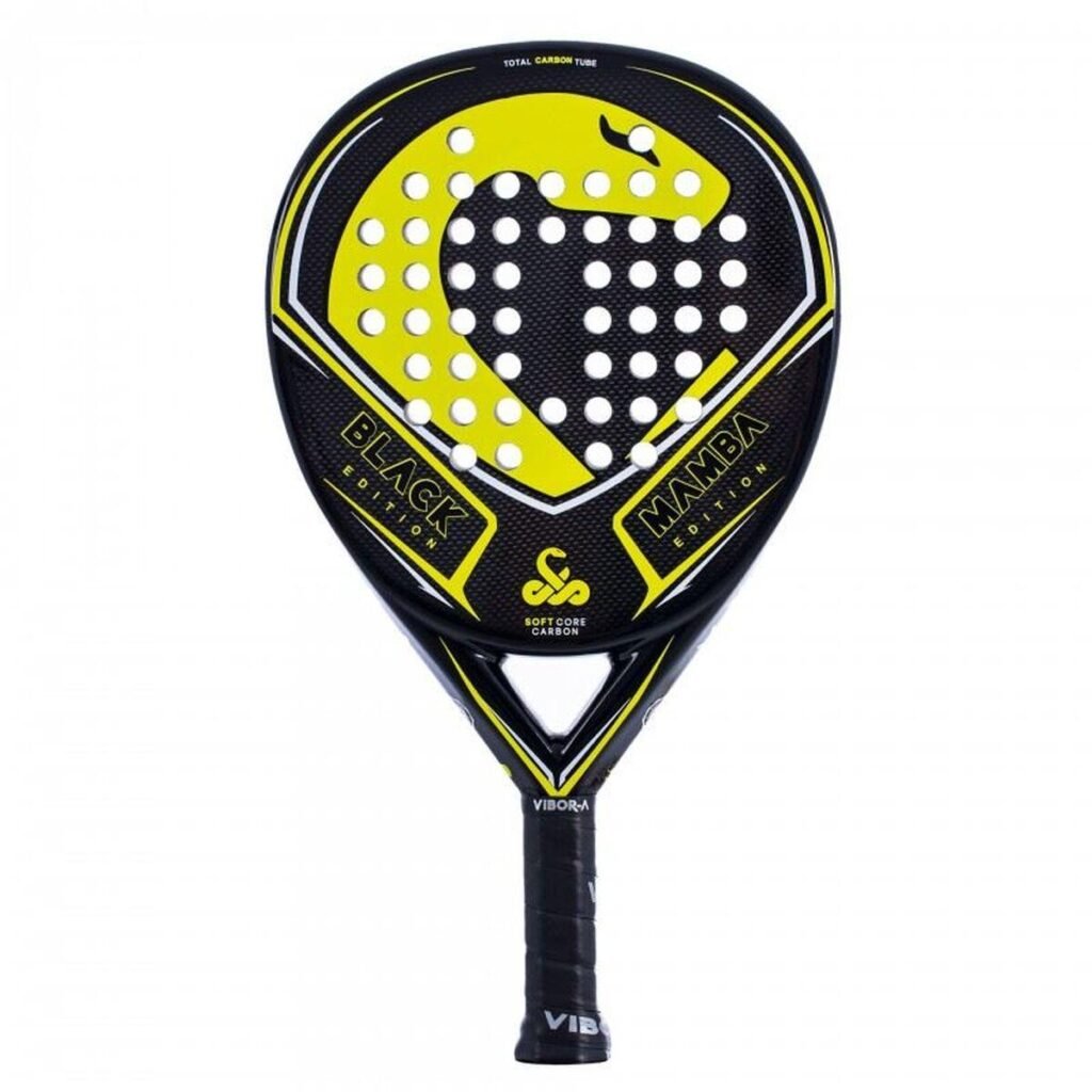 Vibor-a Mamba Black Edition padel bat - Sort, naturgummi